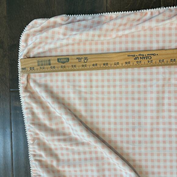 Laura‎ Ashley Baby Blanket Girls 30x40 Reversible Floral Gingham Soft Polyester - Picture 7 of 9